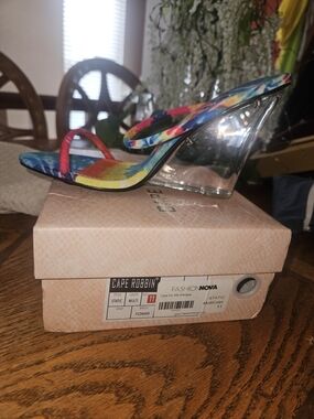Cape Robbin Multicolor Tie-Dye Wedge Sandals